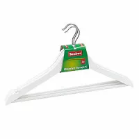 drēbju pakaramie koka 3gab balti