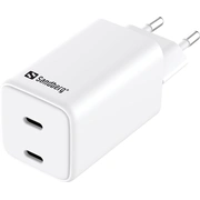 sandberg ac charger dual usbc pd65w eu