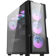 darkflash dk431 glass 4 fans