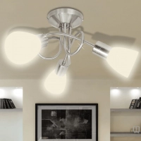 griestu lampa ar stikla