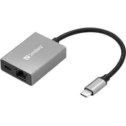 sandberg usbc gigabit adapter pd100w