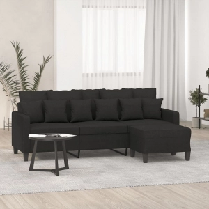 trīsvietīgs dīvāns ar kājsoliņu 180 cm