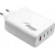 Akyga  Usb Ak-Ch-24 Usb-A 3X Usb-C Pd 5-28V / max. 5A 140W Quick Charge 3.0 Gan 5901720139368