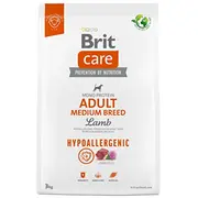 Brit Care Hypoallergenic Adult Medium Breed Lamb - dry dog food 3 kg  100-172215 8595602559022 Dlpritkas0034