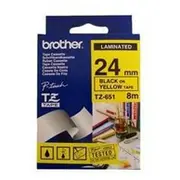 Brother  Tz-651 Black on yellow Tz651 4977766613880