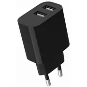 Charger Usb Universal Black/2P Ta-Uc-2A12-01-Bk Gembird  8716309130530