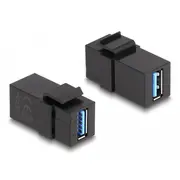 Delock  Keystone, Usb 3.0 A, wtyk żeński żeński, 11 87831 4043619878314