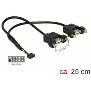 Delock Usb zew. - wew., 0.25M,  84832 4043619848324