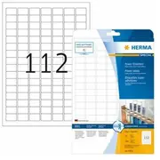 Herma Etykiety o  przyczepności A4, 25,4 x 16,9 mm, wykonane z u - 10916 4008705109161