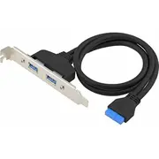 Hub Usb Conceptronic Slotowa  19 Pin Dual 2X Usb-A 3.0 Ports sw Emrick11B 4015867234365