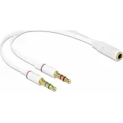 Kabel Delock Jack 3.5Mm - x2 0.2M  65585 4043619655854