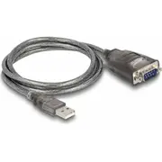Kabel Usb Delock Usb-A - Rs-232 1 m  61400 4043619614004