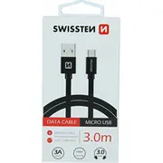 Kabel Usb Swissten Usb-A - microUSB 3 m  8595217456914