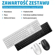 Klawiatura  Hp 650 - Tastatur-Und-Maus-Set los Deutsch Schwarz fur Laptop 15-Dw1025Nk, Pavilion Plus 14-Eh0660Nd 4R013AaAbd 196188141083