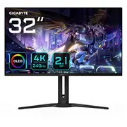 Gigabyte Aorus Fo32U2P 32 Oled Gaming Monitor - 3840 x 2160Uhd, 240Hz, 0.03Ms, 250 cd/m2, Kvm, Freesync Premium Pro, Displayhdr True Black 400, Displayport2.1  4719331858025 Mongiggam0051