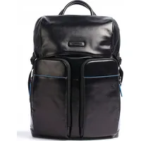 Piquadro Piquadro, Blue Square, Leather, Backpack, Black, Laptop Compartiment, Ca5578B2V, For Men, 30 x 42 15 cm Men  8024671575782