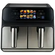 Proficook Pc-Fr 1287 H Double 8 L Stand-Alone 2200 W Hot air fryer Black, Stainless steel  4006160128703 Agdpfofry0004