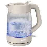 Tefal Kettle  Ko2G0Be0 2000 W Electric 1.7 L Glass 360 rotational base Grey/Transparent 3045387210113