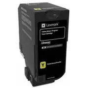 Toner Lexmark 74C20Y0 Yellow Oryginał  Etlex74C20Y0000