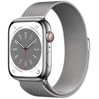 Apple Watch 8 Gps  Cellular 45Mm Stainless Steel Milanese Loop, silver Mnkj3El/A 194253182207