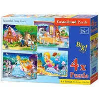 Castorland Puzzle 4X Beautiful Fairy Tales 241098  5904438041008