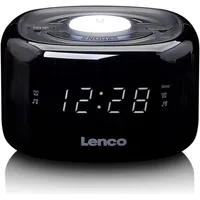 Fm clock radio with night light Lenco Cr12Bk  Cr-12Bk 8711902041108 627118
