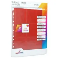 Gamegenic 18-Pocket Pages Sideloading - Red 10  115304 4251715403334