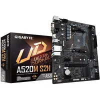 Gigabyte A520M S2H Motherboard - Supports Amd Ryzen 5000 Series Am4 Cpus, 43 Phases Pure Digital Vrm, up to 5100Mhz Ddr4 Oc, Pcie 3.0 x4 M.2, Gbe Lan, Usb 3.2 Gen 1  4719331809720 Plygigam40041