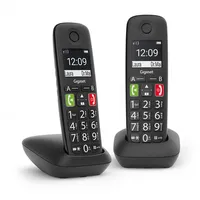 Gigaset E290 Duo Analog/Dect telephone Caller Id Black  Ce290 4250366864167 Tstgisbez0014