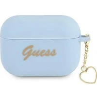 Guess Etui  Silicone Charm Collection do Airpods Pro Guaplschsb Gue1580Blu 3666339039042