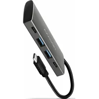 Axagon  Hmc-4G2 2X Usb-A Usb-C, Usb-C 3.2 Gen 2 10Gbps hub, 13Cm cable