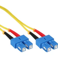 Inline - Patch- Cable Sc Single- Modus M to 25,0M glass fiber 9/125 Micrometer Os2 halogen free yellow 82925H  4043718213504