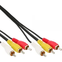 Kabel Inline Rca Cinch x3 - 5M  89605 4043718070091