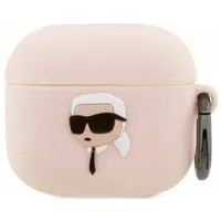 Karl Lagerfeld Etui Kla3Runikp Apple Airpods 3 cover /Pink Silicone Head 3D  Kld1408 3666339087883
