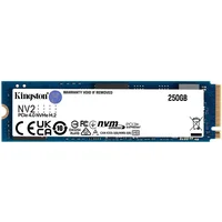 Kingston 250Gb Nv2 M.2 2280 Pcie 4.0 Nvme Ssd, up to 3000/1300Mb/S, 80Tbw, Ean 740617329889  Snv2S/250G