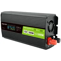 Green Cell Powerinverter Lcd 12V 500W/10000W car inverter with display - pure sine wave  Invgc12P500Lcd 5904326374553 Zsagceprz0017