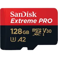 Sandisk Extreme Pro microSDXC 128Gb A2 S3  Sd Adapter Sdsqxcd-128G-Gn6Ma Atmiņas karte 619659188528 Pamsadsdg0342
