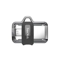 Sandisk Ultra Dual m3.0 Usb flash drive 128 Gb Type-A / Micro-Usb 3.2 Gen 1 3.1 Black, Silver, Transparent  Sddd3-128G-G46 619659149697 Pamsadfld0171