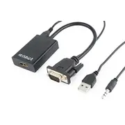 Av Gembird D-Sub Vga - Hdmi  Usb-A Jack 3.5Mm A-Vga-Hdmi-01 8716309098762