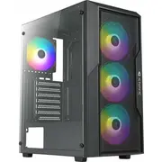 Azza Fighter 290 Miditower black 4Xargb Lüfter  Csaz-290 4712839551320