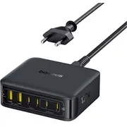 Baseus  Galda Enerfill Fh21 120W 2Xusb-A 4Xusb-C 1 5 m melna E0120T00 6932172698331