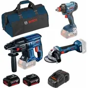 Bosch  Gbh180 Gws180 Gdx180 2Xaku 5.0Ah Gal1880Cv 0615990M5G 2010003972561