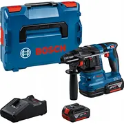 Bosch cordless hammer drill Gbh 18V-22 Professional, 18Volt Blue/Black, 2X Li-Ion battery 4.0Ah, in L-Boxx  0611924002 4053423242294
