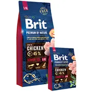 Brit Premium by Nature Senior Large / Extra Chicken - dry dog food 15 kg  Amabezkar3550 8595602526482