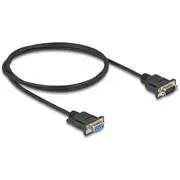 Delock Kabel szeregowy Rs-232 D-Sub9 męskiżeński 1 m  87833 4043619878338