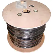Digitus Installation cable U/Utp cat. 5E, Pe wire, external gelled, black, 305M Reel  Dk-Tp512 5907772590867 Akassks50000004