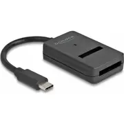 dokująca Delock - Schnittstellenadapter M.2 Card Pcie Nvme  Sata Usb-C 3.2 Gen 2 Schwarz 64198 4043619641987