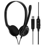Epos Pc 8 Usb Stereo Headset for Computer with Remote Control  1000432 5714708002338 Ateoshkepospc8U