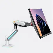 F6-Xe Pearl White Podświetlenie Rgb Gamingowy mocny  wy monitorów 32-60 cali 6943223116902