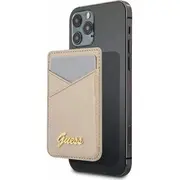 Guess  Wallet Card Slot Guwmssaslgo Magsafe Saffiano /Gold Gue1083Gld 3666339006792